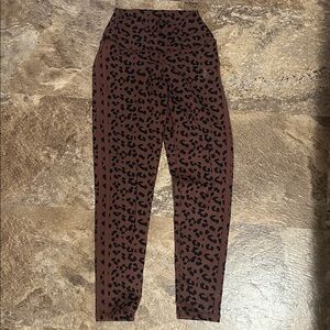 Ryderwear Brown Leopard Print Leggings